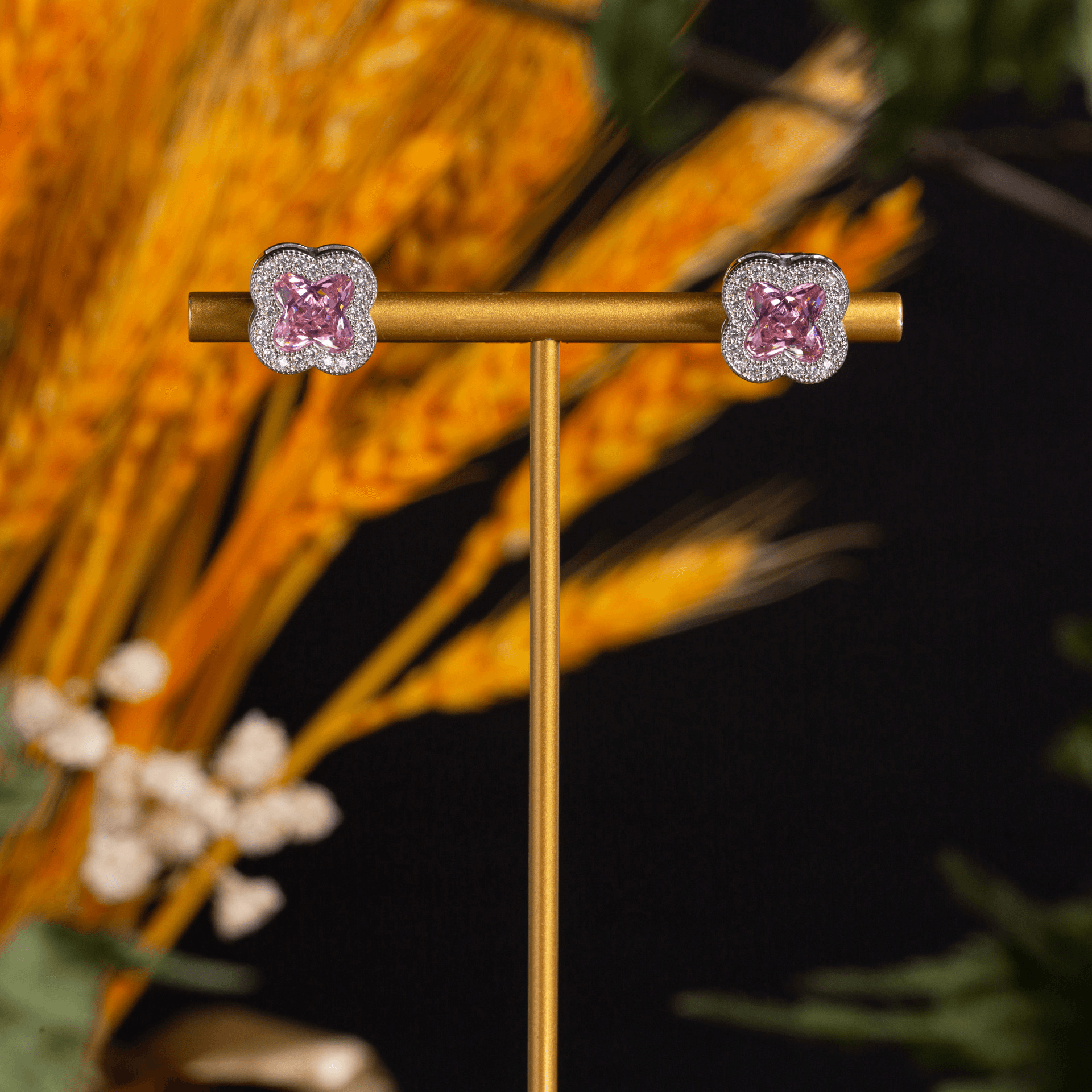 Ruby Light Earrings Sapphire Tone Crystal product image