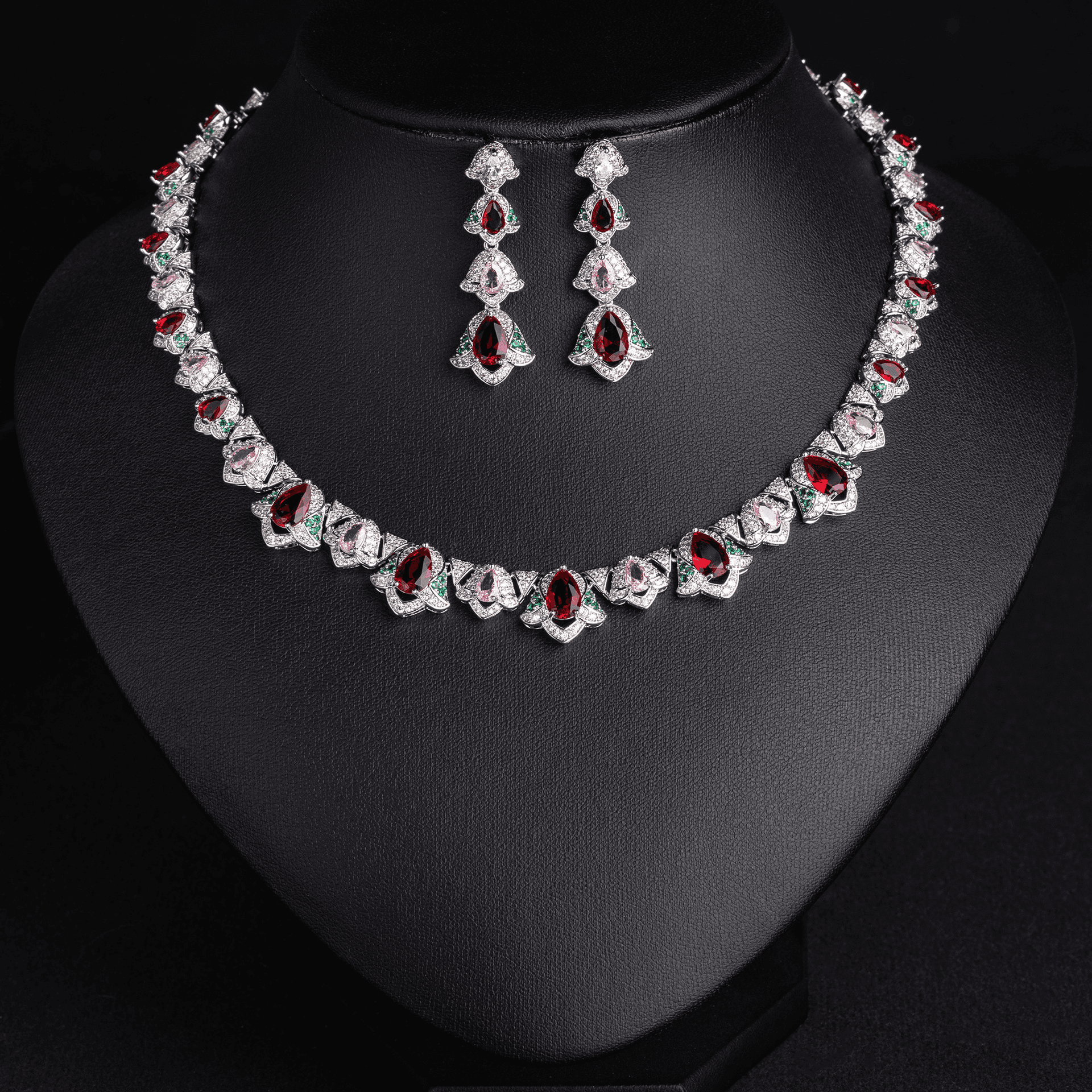 Regal Jewelry Set Ruby Tone Crystal product image