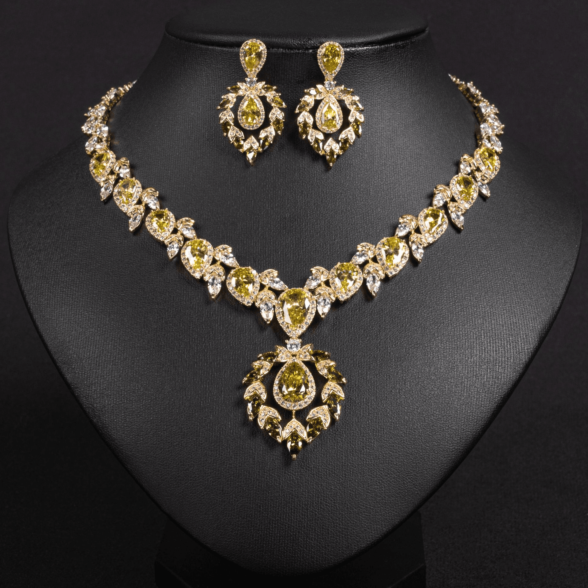 Crystal Line Necklace Amethyst Tone Crystal product image