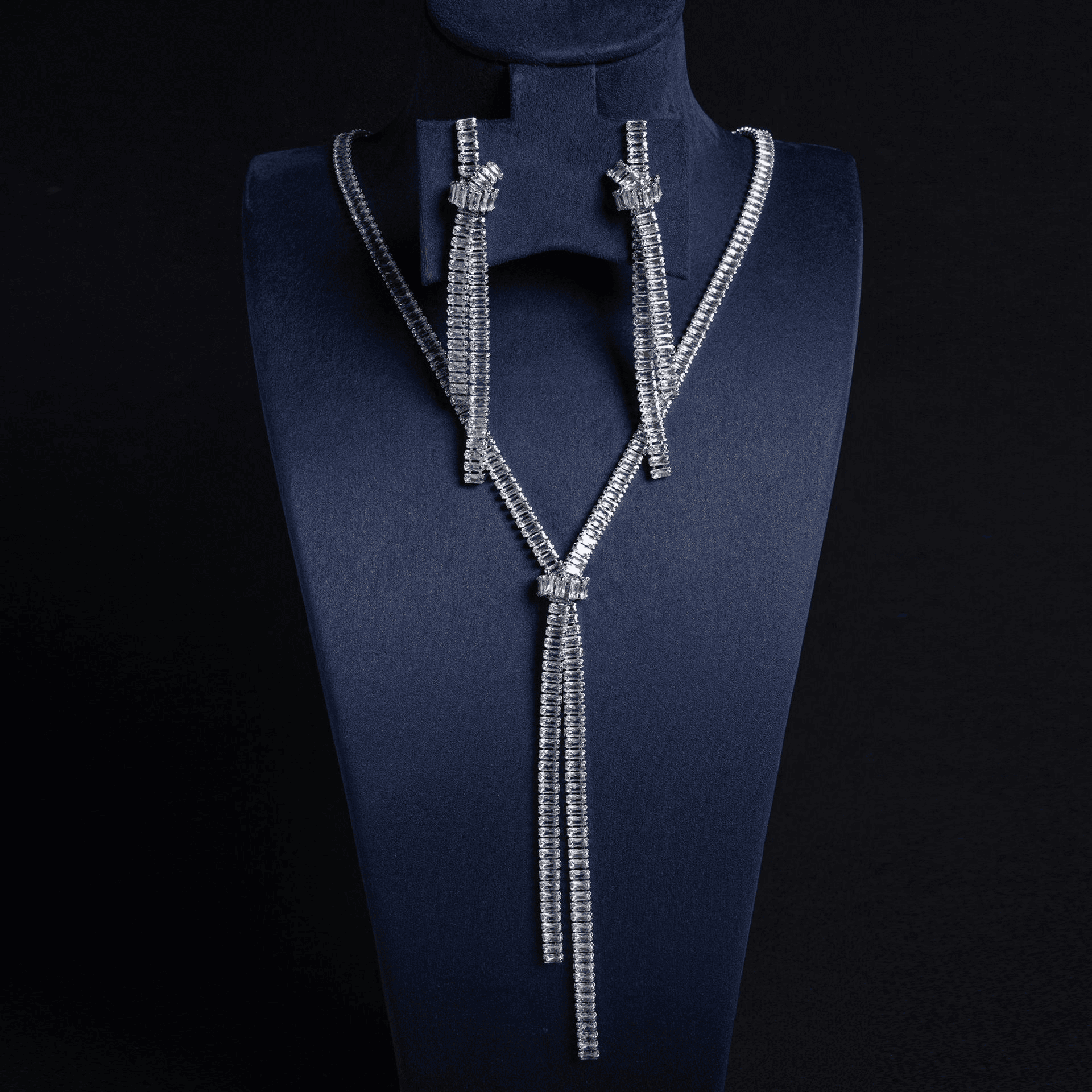 Garden Necklace Set Sapphire Tone Crystal product image