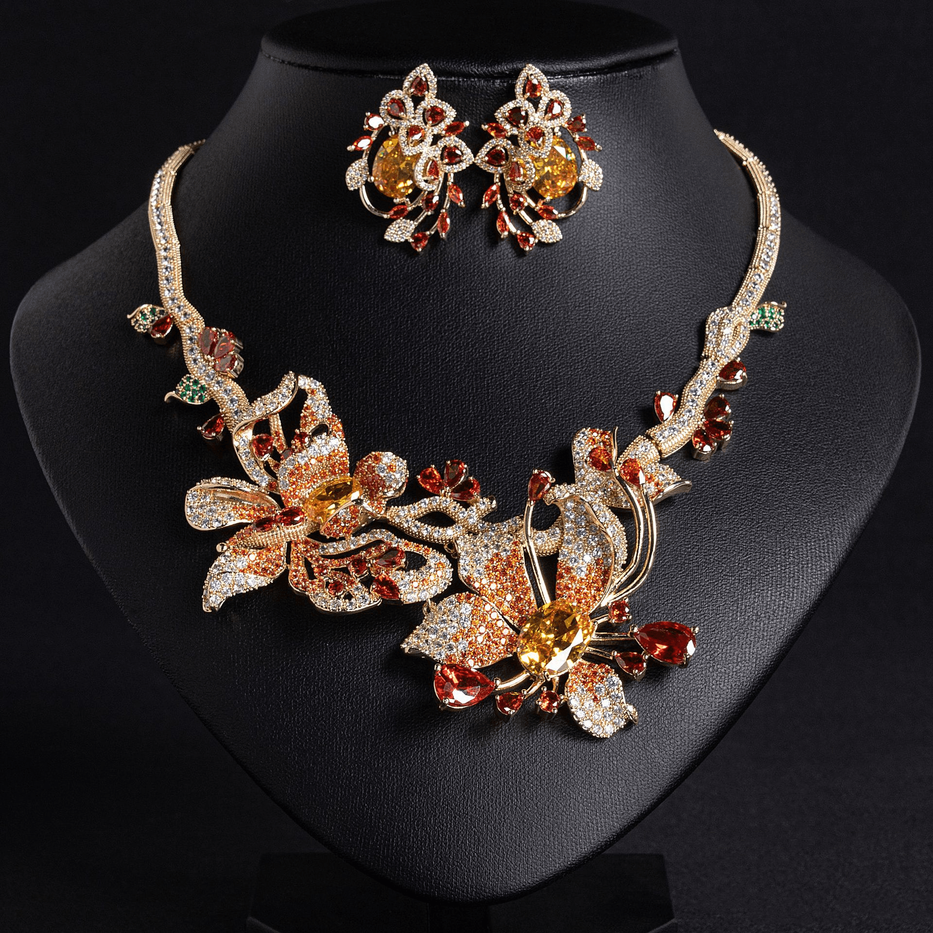 Crystal Line Necklace Sapphire Tone Crystal product image