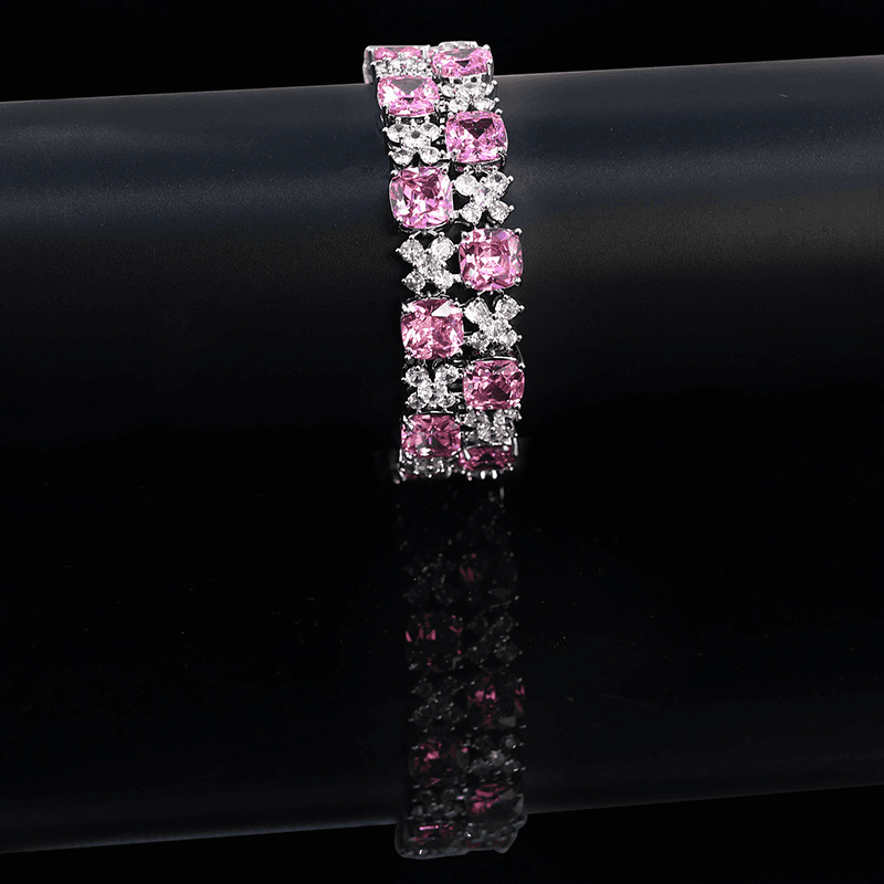 Radiant Tennis Bracelet Amethyst Tone Crystal product image