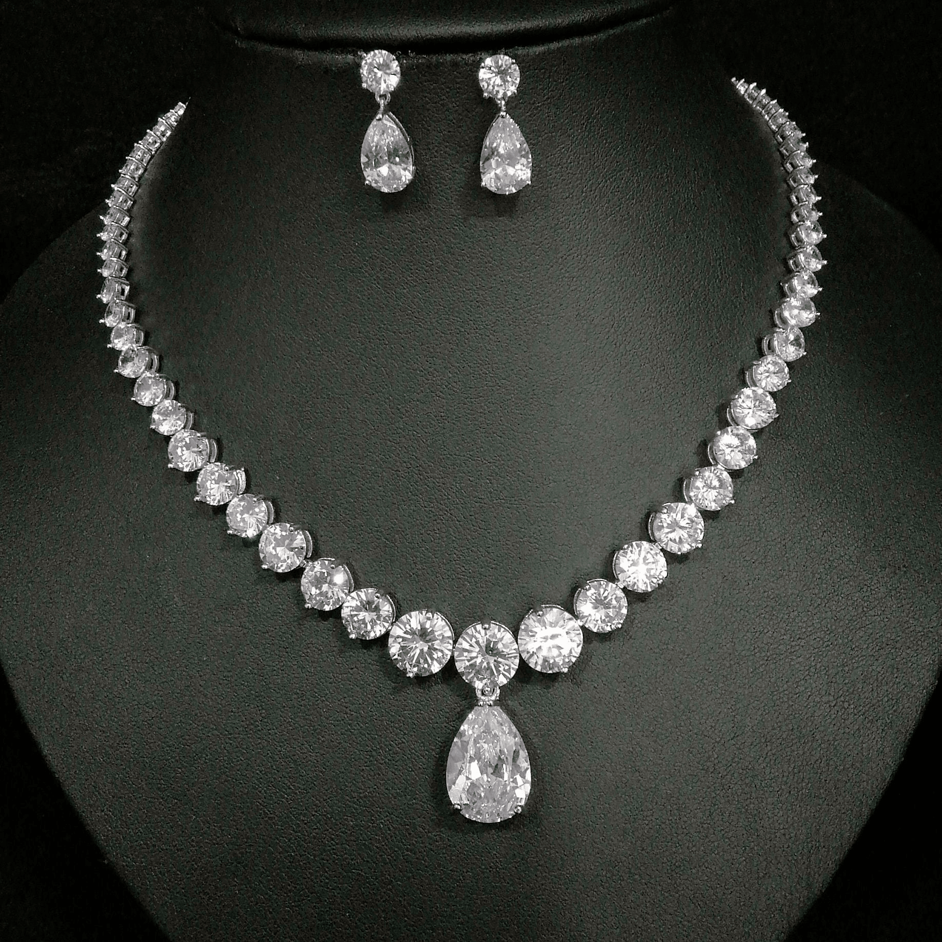 Moonlit Bridal Necklace Champagne Crystal product image